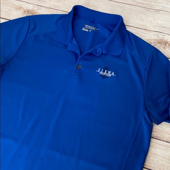 Nike Golf Tour Performance Blue L Polo - Picture 4 of 7